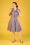 40s Spot Perfection Fit and Flare Swing Dress in Lilac