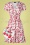 Cherissa Cherry Dress Années 60 en Blanc