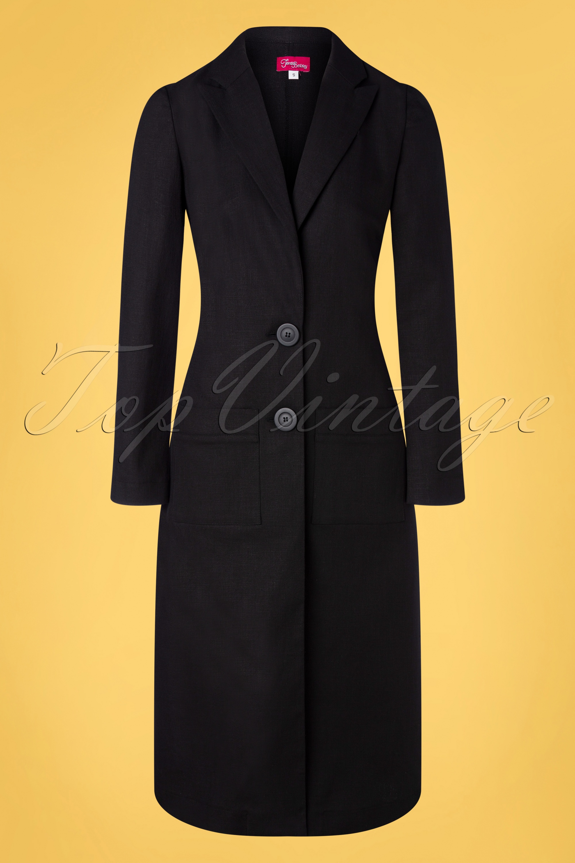 Black long blazer jacket online