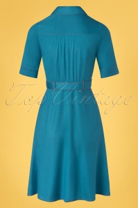 Circus - 60s Sara Solid Dress in Blue 2