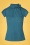 50s Anna Top in Teal Blue