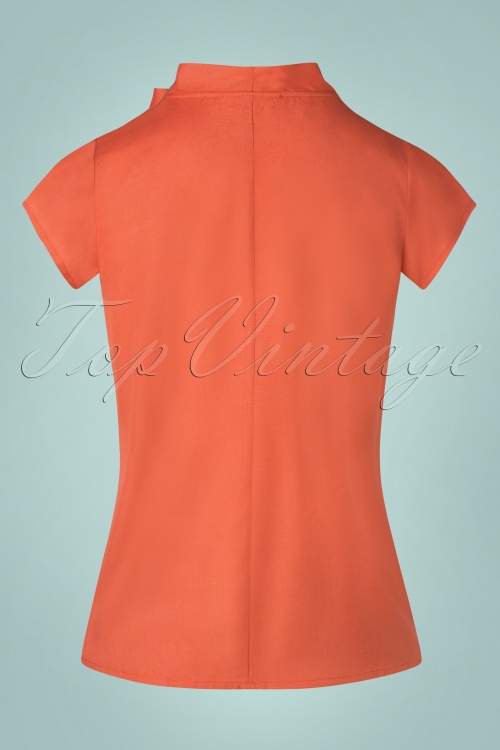 Circus 40274 Blouse Top Orange Bow 220228 609W