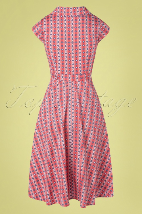 Circus 40282 Dress Swng Graphic Pink Blue White 220228 611 W