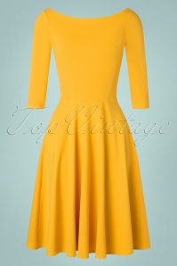 Vintage Chic for Topvintage - 50s Harper Swing Dress in Honey Yellow