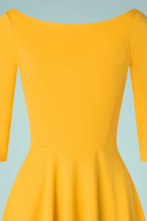 Vintage Chic for Topvintage - 50s Harper Swing Dress in Honey Yellow 3