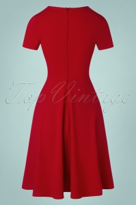 Vintage Chic for Topvintage - Catrice Swing Dress Années 50 en Rouge Vif 2