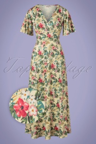 Topvintage Boutique Collection - Topvintage exklusiv ~ Angie Swing Kleid in Hellblau mit Marienkäfer Print