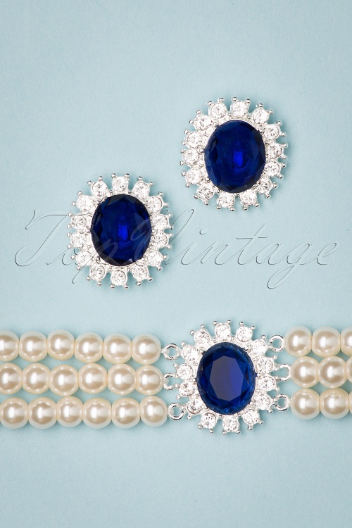 Princess Diana Necklace Blue Sapphire