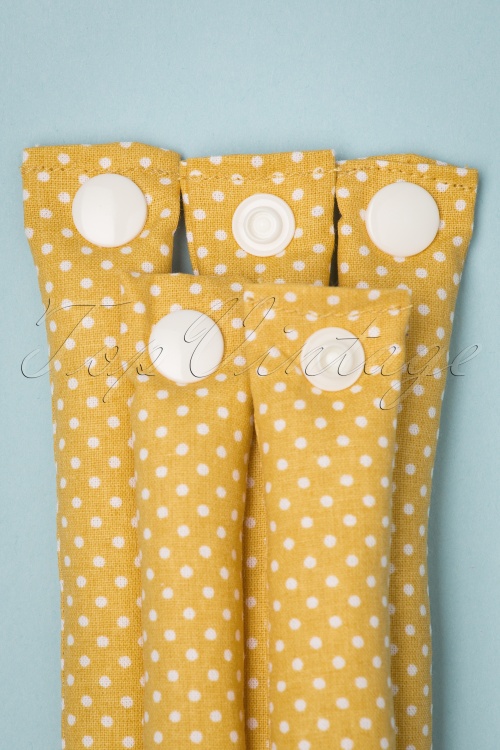 Lieblingsstucke By JuttaVerena - Rock The Dots - Set of 12 Curlers in Yellow 2