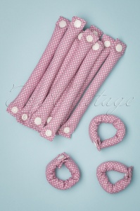 Lieblingsstucke By JuttaVerena - Rock The Dots - Set van 12 krulspelden in roze 3