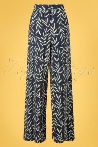 King Louie - 70s Buena Vista Palazzo Pants in Blue 3
