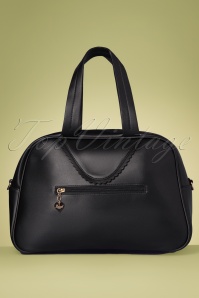 Banned Retro - 50s Vintage Bow Bag in Black  6