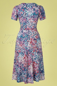 Very Cherry - Magnolia Portofino jurk in blauw 5