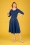 50er Beverly Swing Kleid in Königsblau