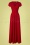 50er Jahre Rinda Maxi Kleid in Lipstick Red