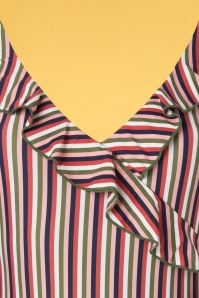 Cyell - Sassy Stripe Badeanzug in Oliv 3