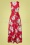 Vintage Chic 41859 Dress Red Maxi Flowers 030722 606W