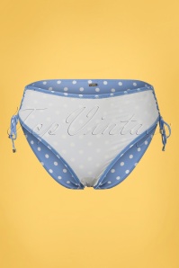 Cyell - Just Dot High Waist Bikini Bottoms in Pastel Blue 4