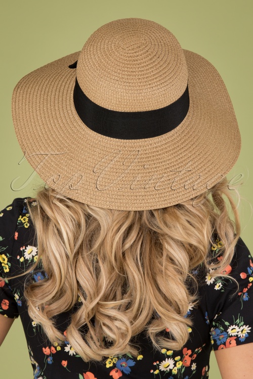 Banned Retro - 50s Susie Sun Hat in Natural 4