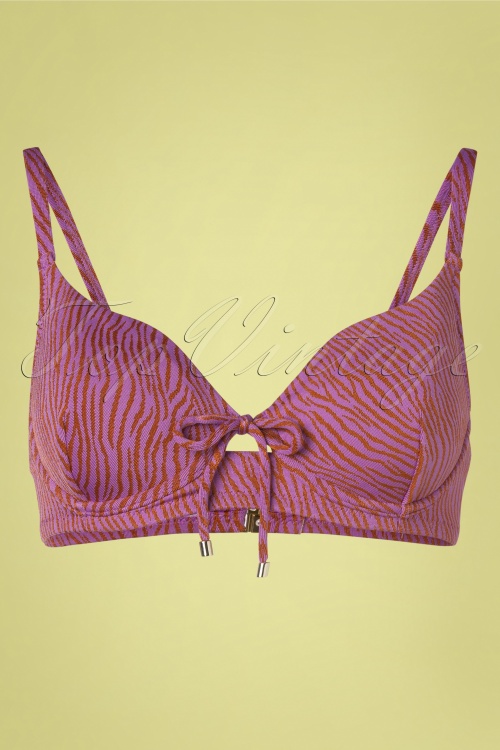 Cyell - Zumba Zebra Bikini Top en Rose 2