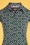 4 Funky Flavours 40398 Blouse Green Navy Pink Pattern 030722 602 V