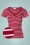 50s Summer Capri Shirt in Red
