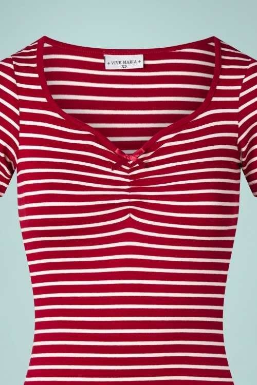 Vive Maria - Summer Capri Shirt Années 50 en Rouge 3