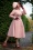50s Luelle Helio Swing Trenchcoat in Old Pink