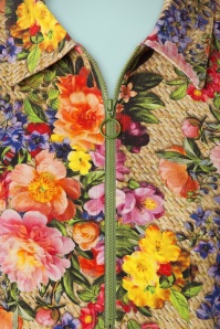 LaLamour - 60s Rose Floral Zipper Dress in Multi 4