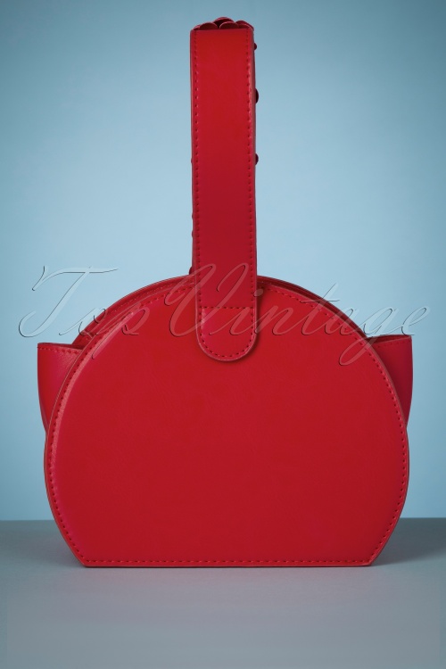 Lulu Hun - 50s Charlotte Roses Bag in Red 4