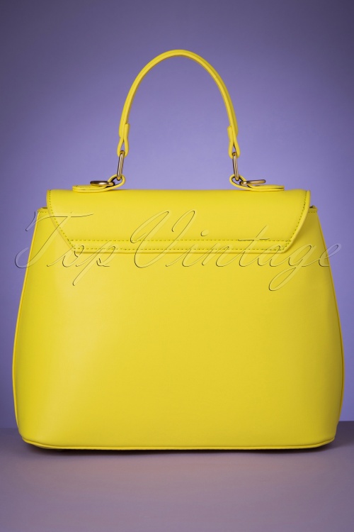 Lulu Hun - 50s Zoe Floral Bag in Vibrant Yellow 5