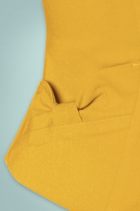 Miss Candyfloss - 50s Abbie Sun Linen Blazer Jacket in Pineapple 4