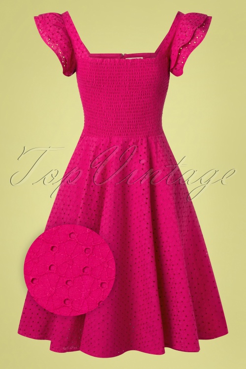 Timeless - 50s Raphella Dress in Cerise