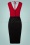 Vintage Chic 41974 Dress Pencil Red Black 220315 606W