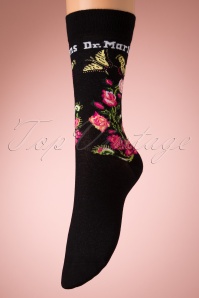 Dr. Martens - Flower Socks in Black