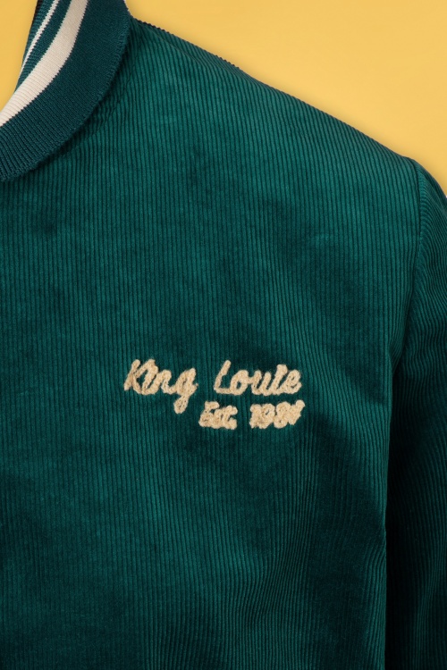 King Louie - 70s Cleo Corduroy Jacket in Deep Teal 5