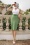 Das Kellie Pencil Dress in Off White und Provence Green