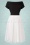 Vintage Diva  - The Fremont Occasion Swing Dress in Black and White 9