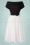 Vintage Diva  - The Fremont Occasion Swing Dress in Black and White 5