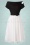 Vintage Diva  - The Fremont Occasion Swing Dress in Black and White 4
