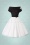 Vintage Diva  - The Fremont Occasion Swing Dress in Black and White 3