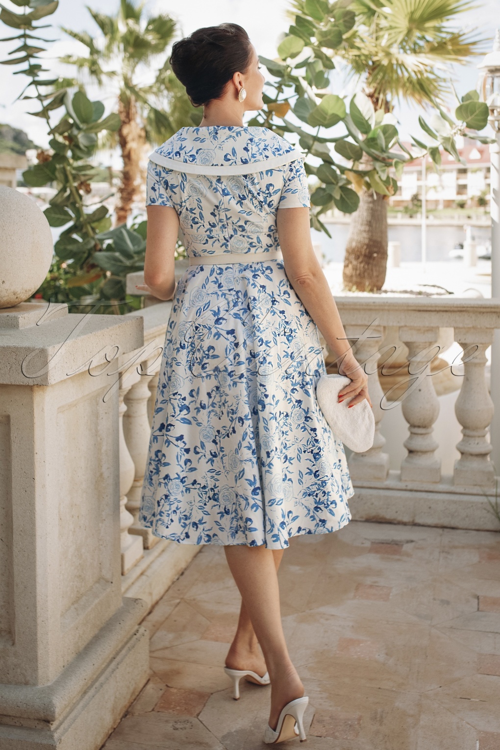 Greta dress - Ivory floral main image 1