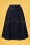 50s Western Denim Swing Skirt in Dark Blue Wash