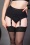 What Katie Did - 50s Marilyn Cotton Suspender Belt in Black 2