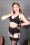 What Katie Did - 50s Marilyn Cotton Suspender Belt in Black