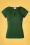 60s Charlotte Shirt in Dark Green