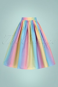 Bunny - 50s Halo Swing Skirt in Multi Pastels