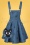 Unique Vintage 41916 Skirt Demin Cats 20220318 601Z