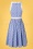 Unique Vintage 41909 Dress blue Dots White 20220318 609W
