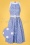 Unique Vintage 41909 Dress blue Dots White 20220318 604Z